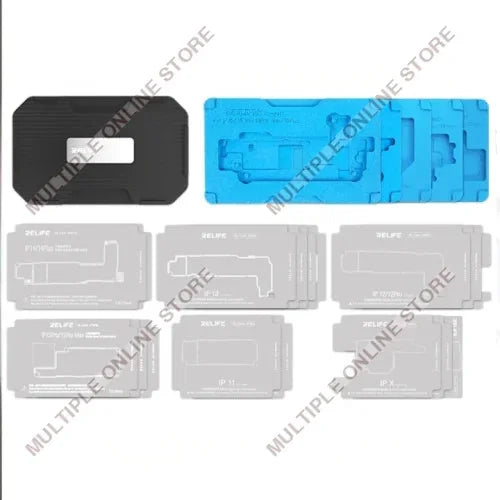 RELIFE RL-601T iPhone X to 15 Series Middle Board Tinning Platform (Fixture + Stencils)