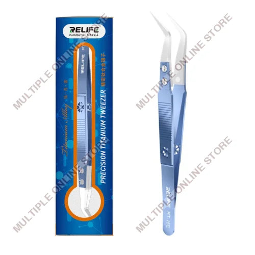 RELIFE RT-15E Anti Static Resistant Ceramic Fly Leads Tweezer