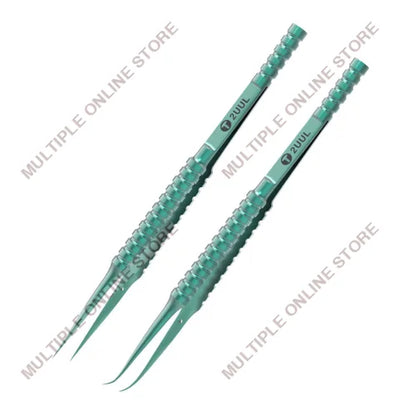 2UUL Ti01 & Ti02 Titanium Alloy Ultraprecise Tweezer Set 2 in 1