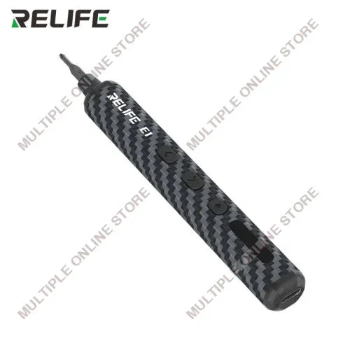 RELIFE E1 Carbon Fiber Electric Screwdriver with 12 Bits