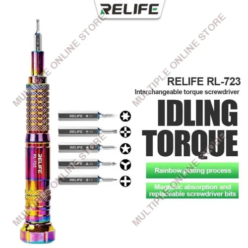 RELIFE RL-723 Interchangeable Torque Screwdriver with 5 Bits