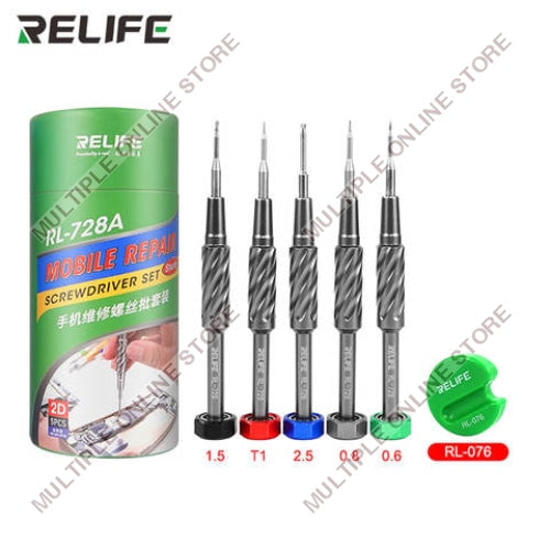 RELIFE RL-728A Strong Magnetic Adsorption S2 Bits Screwdriver Set