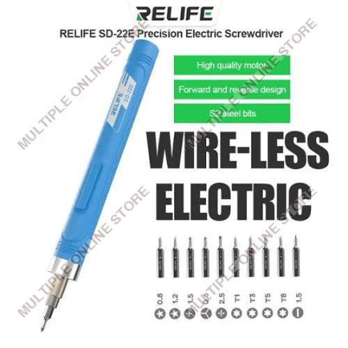 RELIFE SD-22E Precision Wireless Electric Screwdriver with 10 Bits