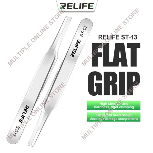 RELIFE ST-13 Anti Static Flat Head Precision Repair Tweezer