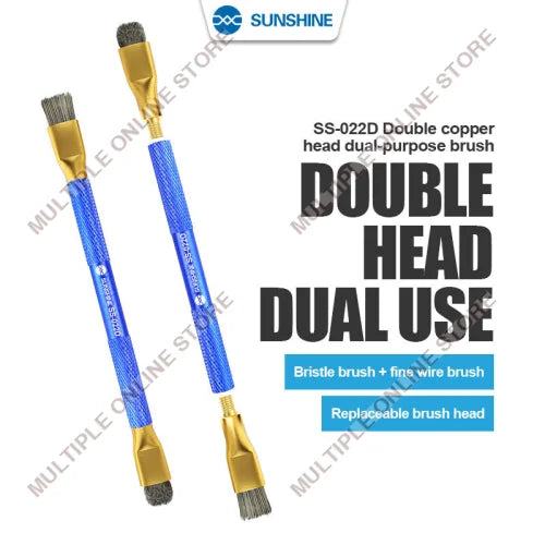 SUNSHINE SS-022D Double Head Hair + Steel Brush