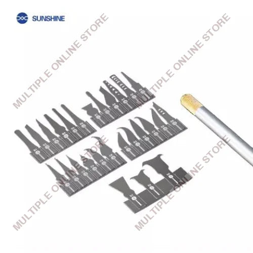 SUNSHINE SS-101A High Precision IC Remover Blade & Knife 27 in 1 Set